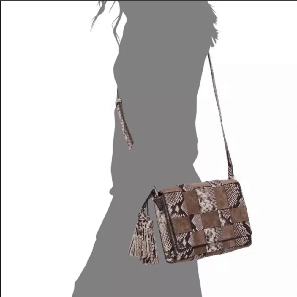 Michael Kors Snakeskin Crossbody Purse - Picture 2 of 4